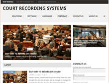 Tablet Screenshot of courtrecording.org